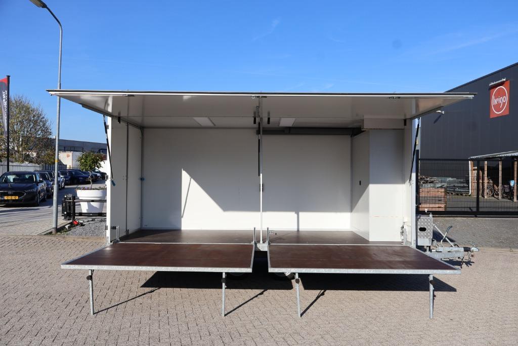 2x Mobile Podium / Promo Aanhangwagen Uitklapbaar TEKOOP, Ophalen, Nieuw