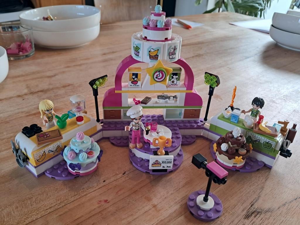 Lego Friends 41393 Taart Bak Wedstrijd Set, Ophalen of Verzenden, Zo goed als nieuw, Complete set, Lego