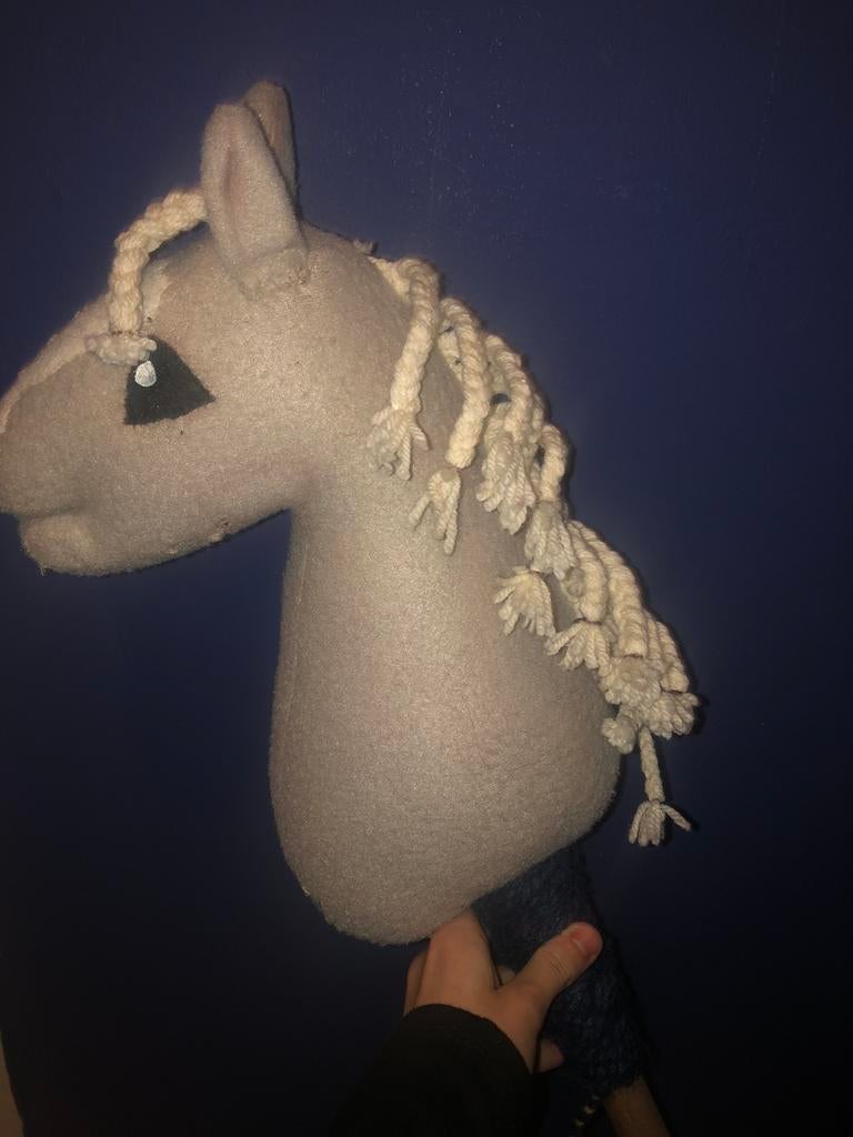 Palomino hobbyhorse te koop, Hobby en Vrije tijd, Ophalen of Verzenden, Zo goed als nieuw