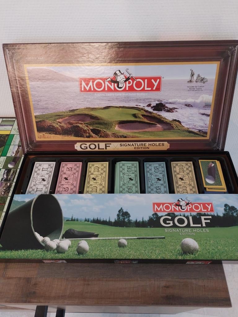 Monopoly Golf Signature Holes Edition, Ophalen of Verzenden, Zo goed als nieuw