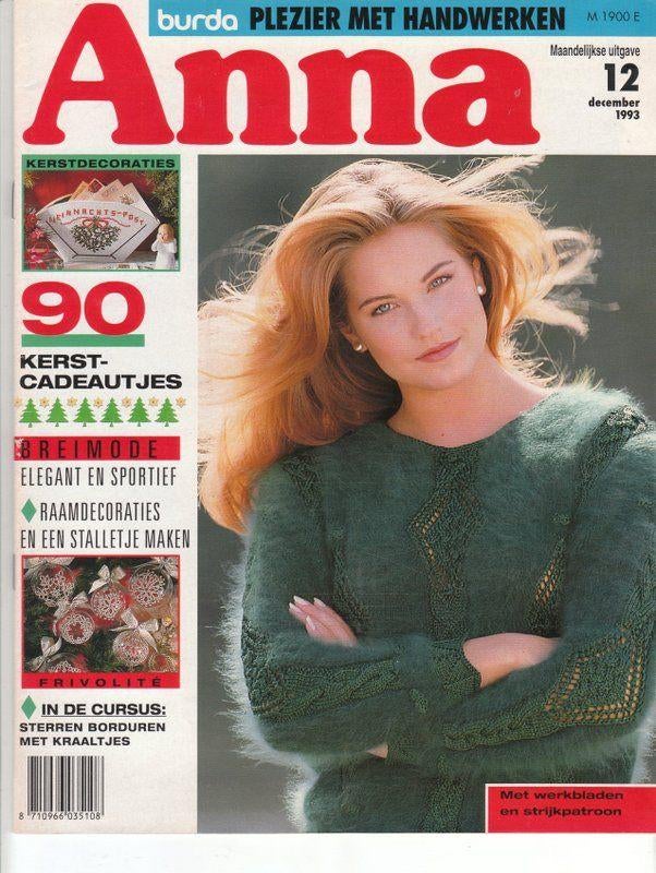 Anna Burda nr.12-1993 [3348]  [BoSpHo], Boeken, Tijdschriften en Kranten, Zo goed als nieuw, Sport en Vrije tijd, Ophalen of Verzenden