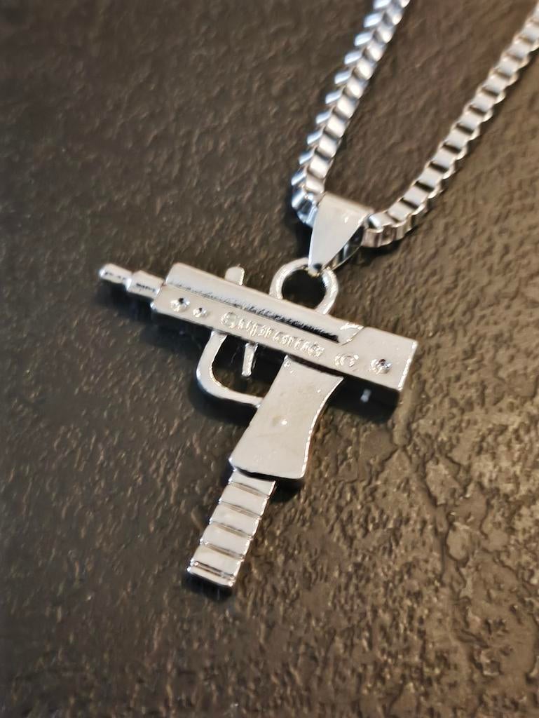 Supreme ketting, Ophalen, Nieuw, Zilver, Overige materialen