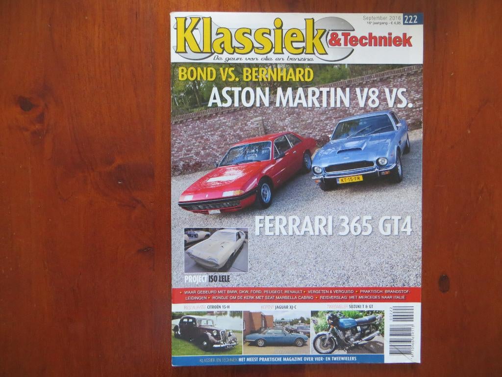 Klassiek & Techniek 222 Aston Martin AMV8 Series II, 365 GT4, Ophalen of Verzenden, Nieuw, Citroën