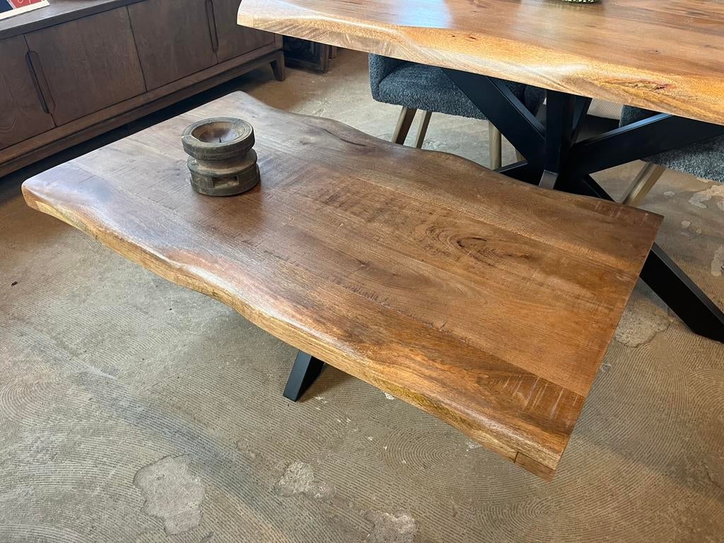 Grote Uitverkoop nieuwe boomstam salontafel mangohout matrix