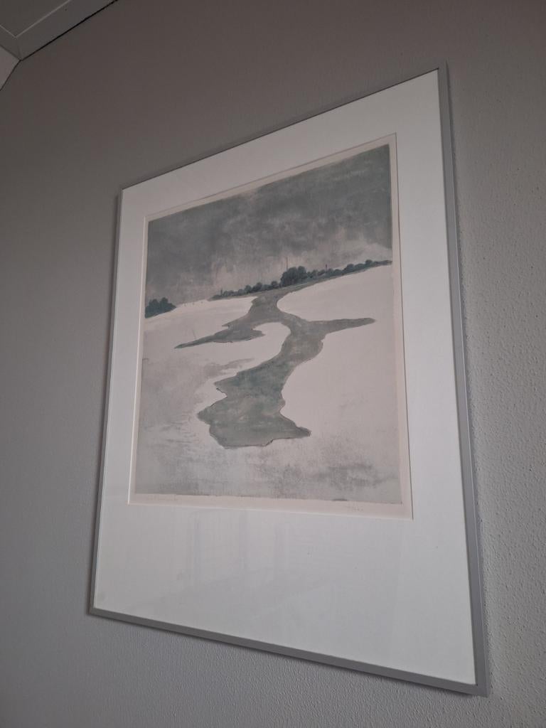 Mart Kempers Landschap Lithografie - 1989, Ophalen