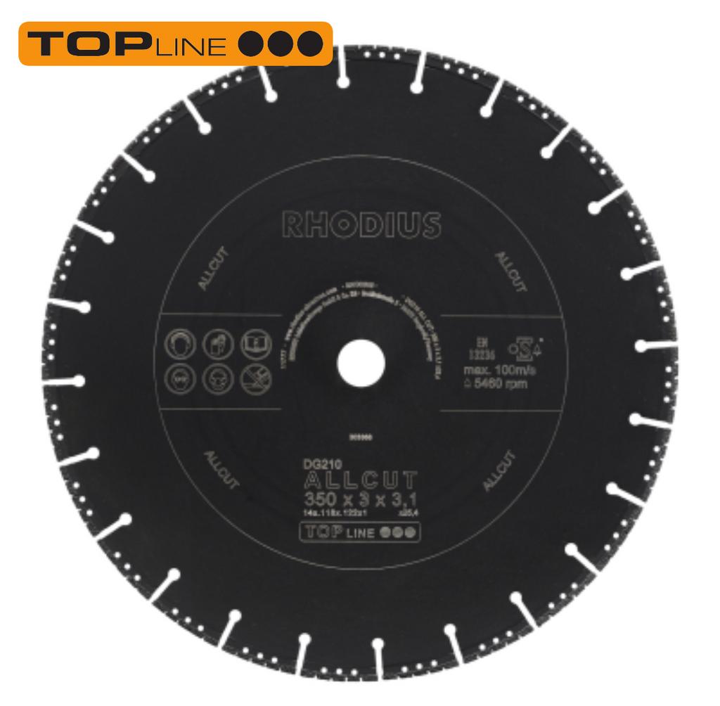 Rhodius all-cut diamant zaagbladen 350mm, Eén persoon, Cadeaubon