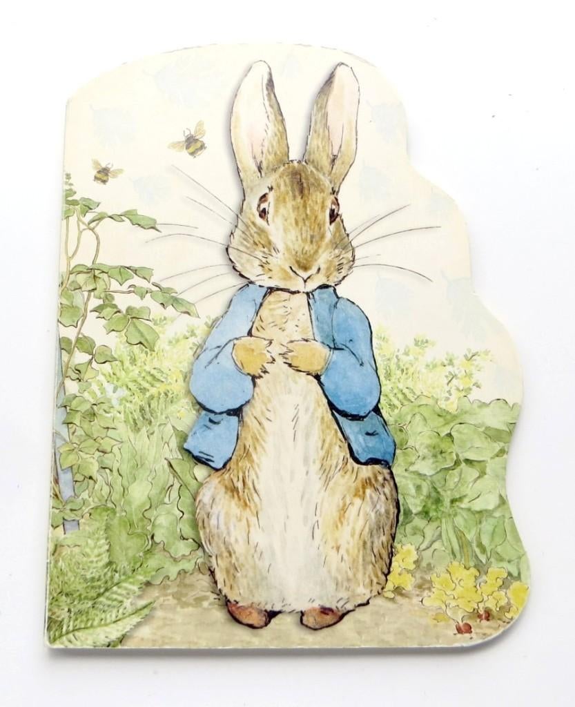 English cardboard edition M4854: Peter Rabbit 3+, Gelezen, 3 tot 4 jaar, Beatrix Potter, Ophalen of Verzenden