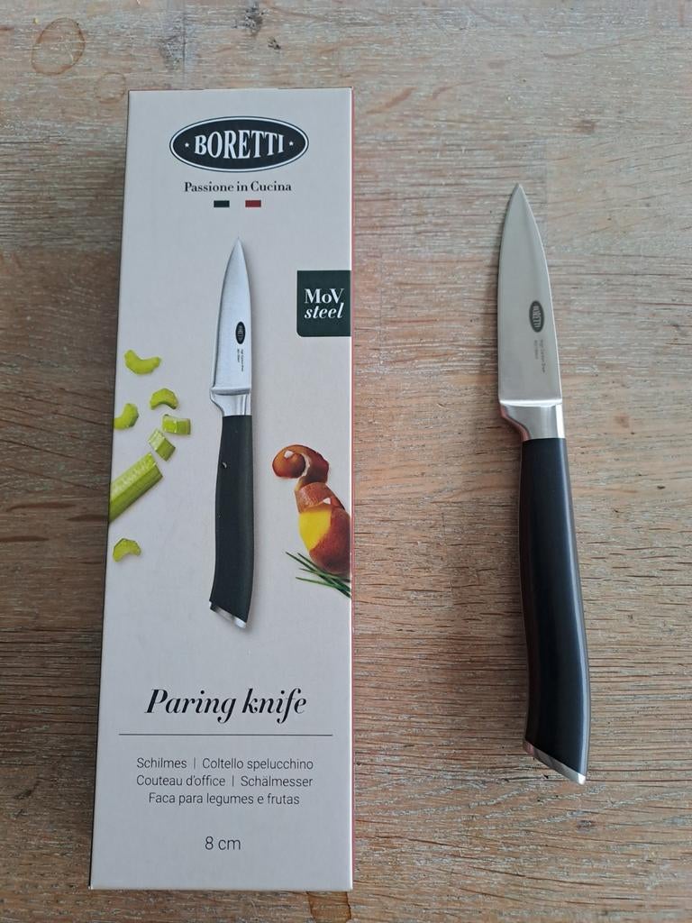 Boretti Schilmes 8 cm - Nieuw in doos, Huis en Inrichting, Keuken | Bestek, Nieuw, Ophalen of Verzenden, Rvs of Chroom, Vaatwasserbestendig