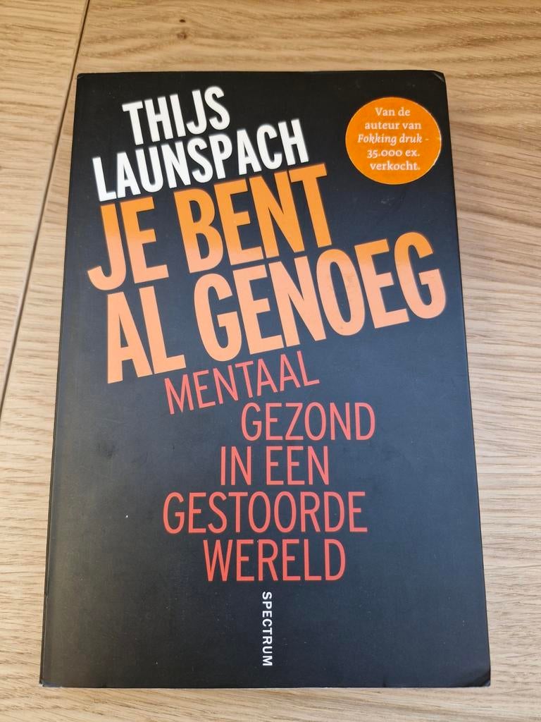 Boek je bent al genoeg, Ophalen of Verzenden, Zo goed als nieuw, Thijs Launspach
