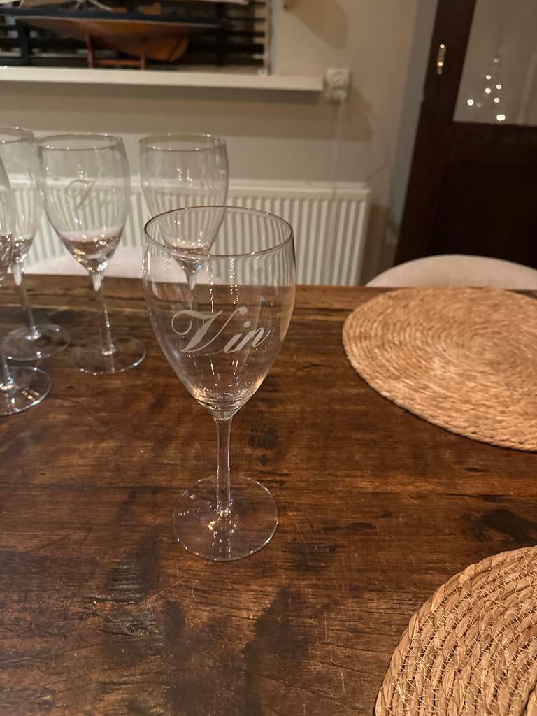 Riviera Maison Wijnglazen - Set van 5, Glas of Glazen, Ophalen of Verzenden, Overige stijlen, Glas