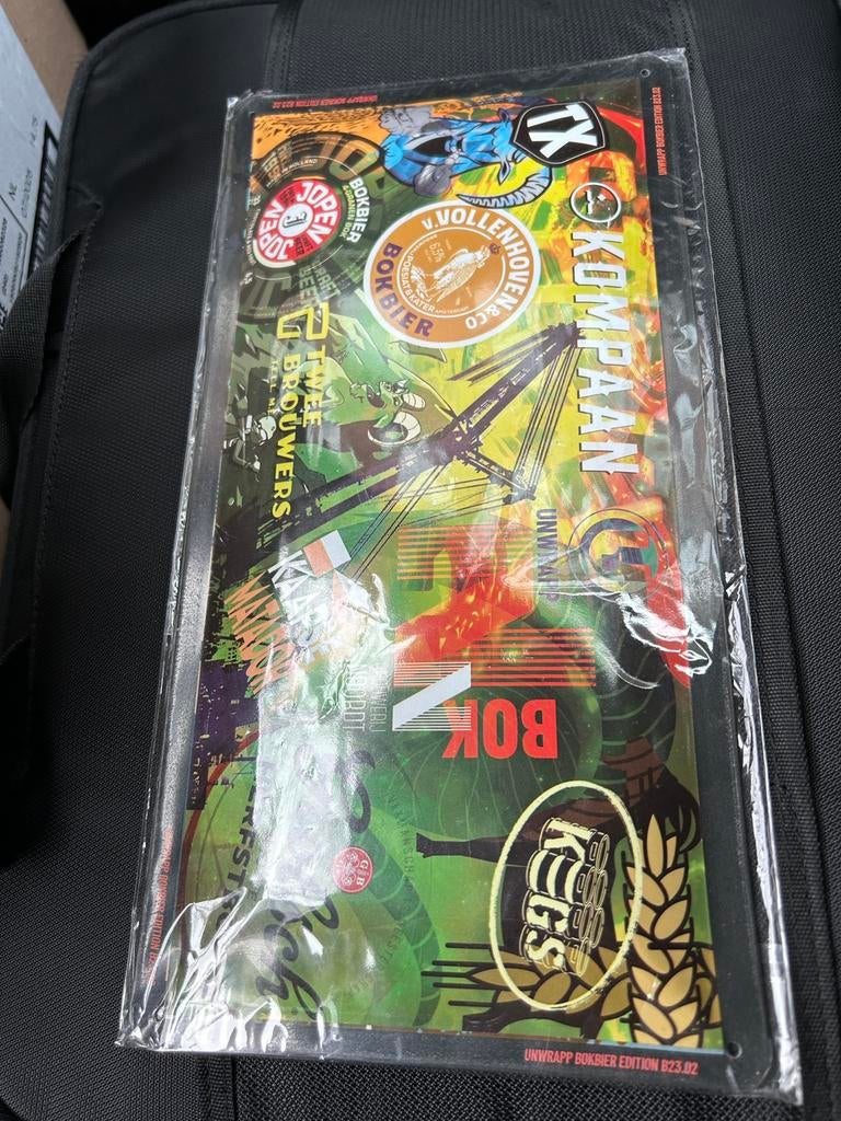 Uniek Grolsch bier reclame bord en andere logos van brouwers, Ophalen, Nieuw, Reclamebord, Plaat of Schild, Grolsch