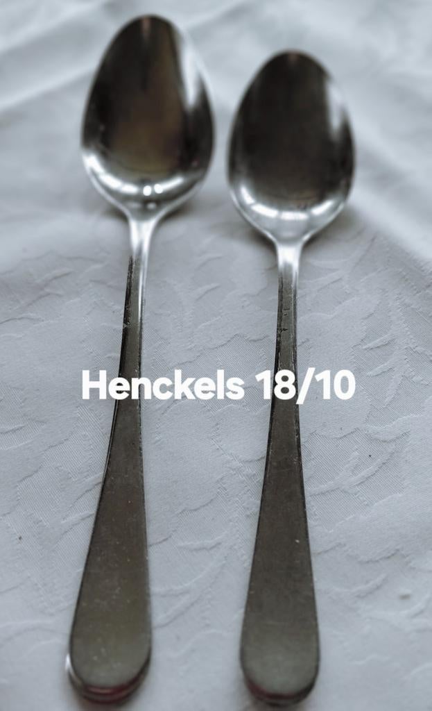 Henckles18/10 lepels gladde handvatten, Ophalen of Verzenden