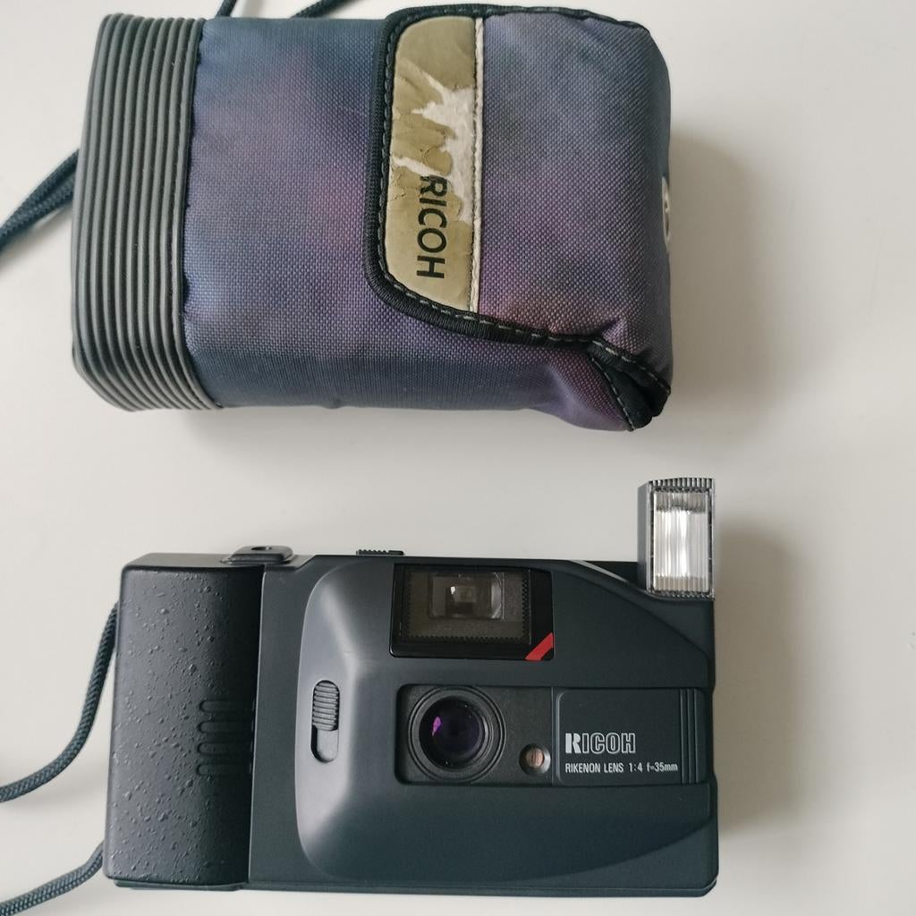 Ricoh YF-20 Rikenon lens 35mm 1:4 camera analoog, Ophalen of Verzenden, Zo goed als nieuw, Compact, Overige Merken