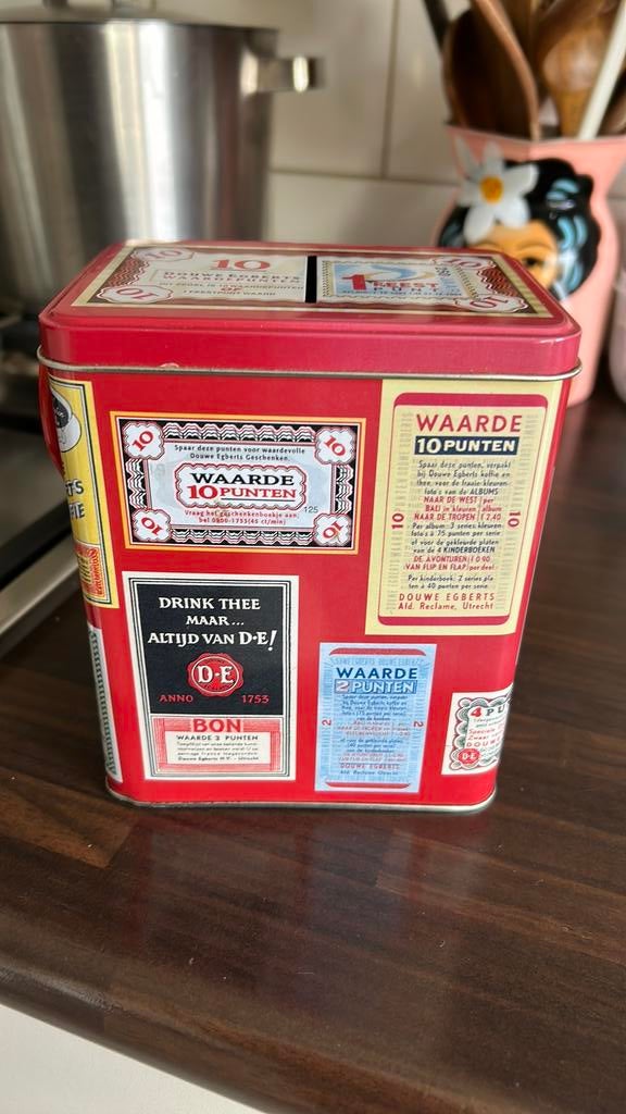 Douwe Egberts bewaarblik, Ophalen of Verzenden, Zo goed als nieuw, Koffie, Douwe Egberts