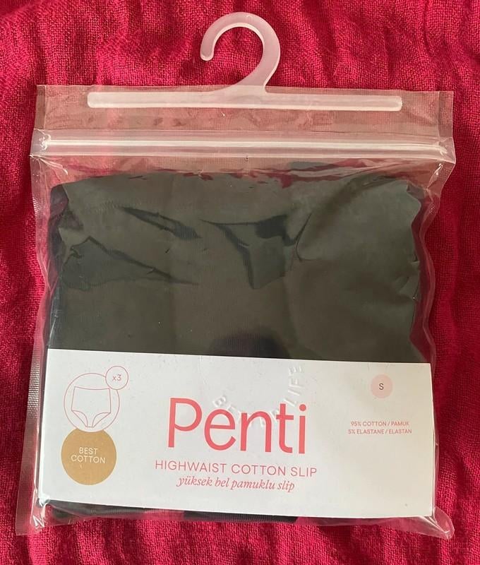 Nieuw 3 stuks ondergoed kleur zwart maat s, merk penti, Penti, Ophalen of Verzenden, Zwart, Setje
