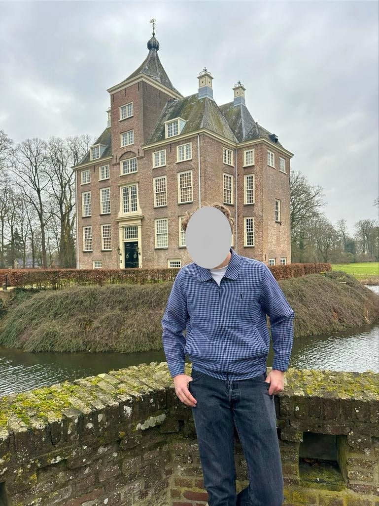 YSL Harrington Jas - Stijlvol en Tijdloos, Ophalen of Verzenden, Zo goed als nieuw, Maat 48/50 (M), Blauw