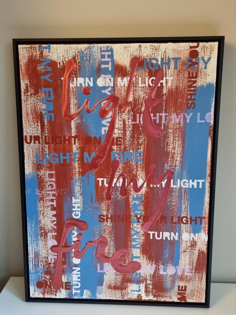 Ruud de Wild - Light my fire - Origineel Kunstwerk, Ophalen of Verzenden