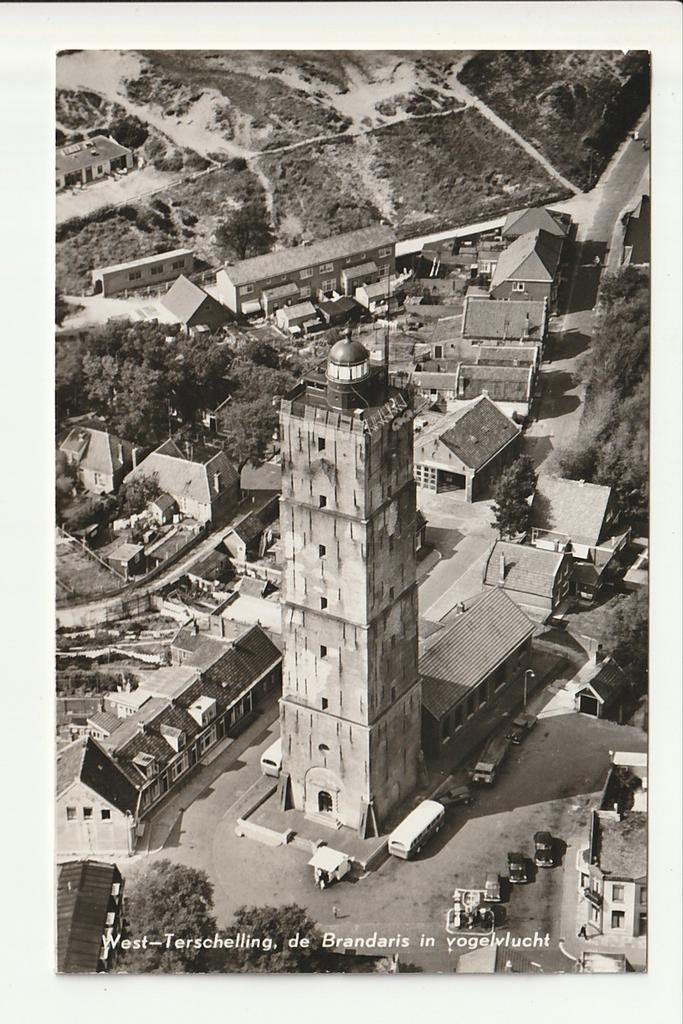 WEST-TERSCHELLING BRANDARIS VOGELVLUCHT CUPIDO FORD TRAMBUS, Ophalen of Verzenden, 1960 tot 1980, Gelopen, Waddeneilanden
