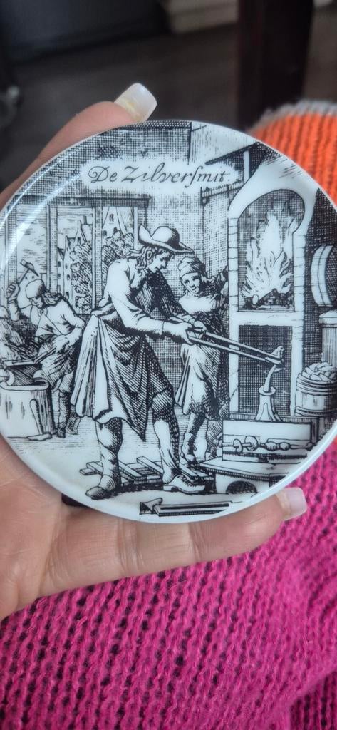 Vintage Meltzer Wandbord - De Zilversmid, Ophalen of Verzenden, Zilver