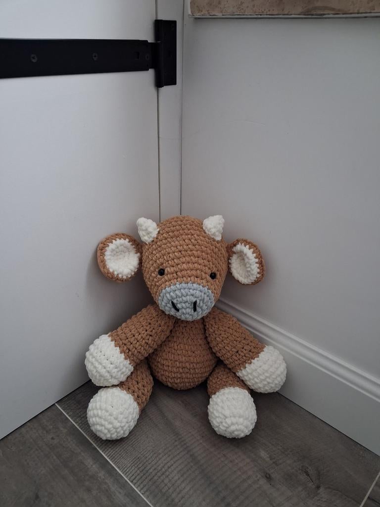 Gehaakte knuffel Koe, Ophalen of Verzenden, Nieuw, Koe