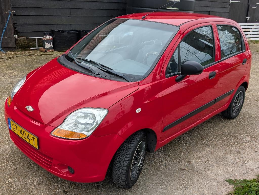 Chevrolet Matiz 0.8 2008 Rood - zuinig autootje, Auto's, Chevrolet, Voorwielaandrijving, 19 km/l, Particulier, 3 cilinders