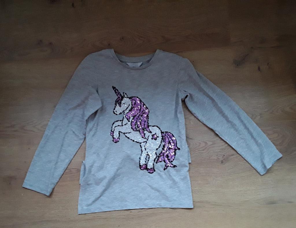 T shirt unicorn mt 128, Ophalen of Verzenden, Zo goed als nieuw, Meisje, Shirt of Longsleeve