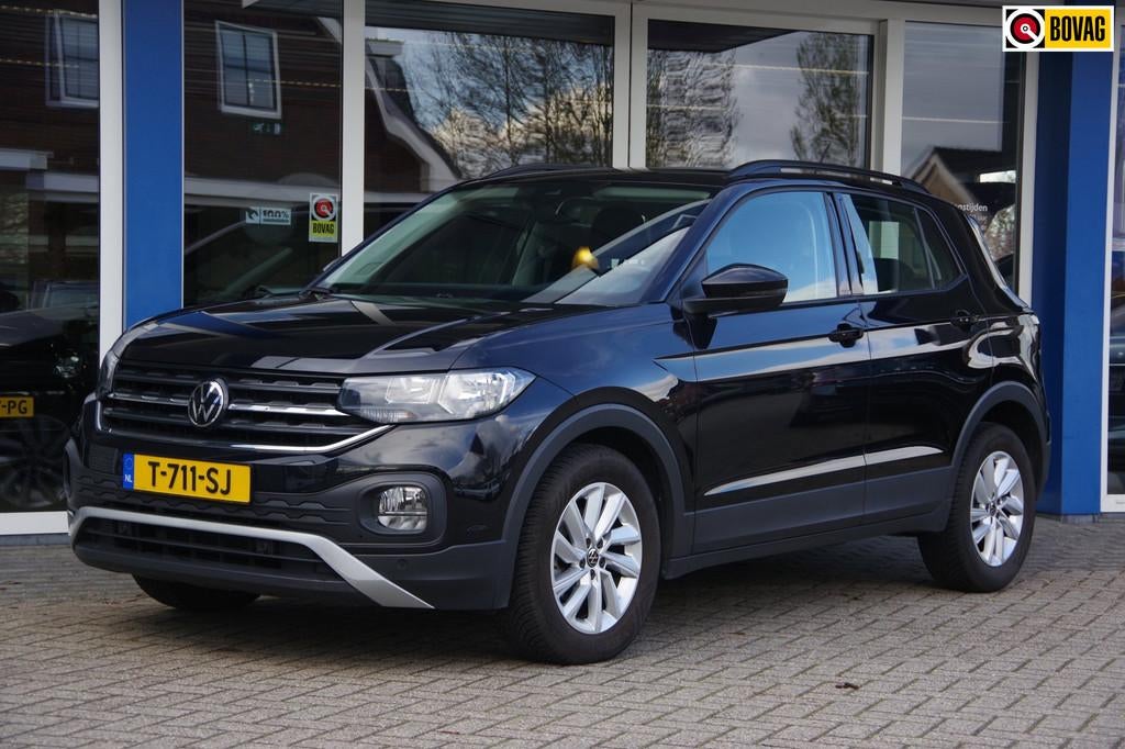 Volkswagen T-Cross 1.0 TSI Style DSG Trekhaak Carplay DAB, 12 maanden, Gebruikt, Euro 6, Zwart