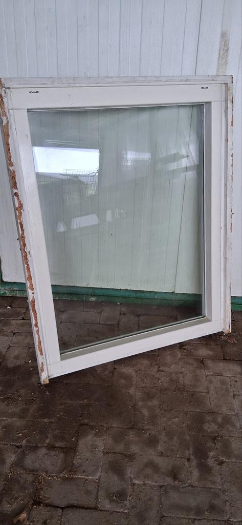 Raam hout met dubbelglas, Raamkozijn, 75 tot 150 cm, Hout, Ophalen