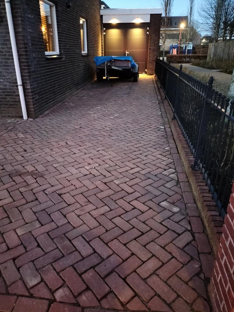 Gebakken klinker  keiformaat, Tuin en Terras, Ophalen, Overige materialen, Gebruikt, Klinkers