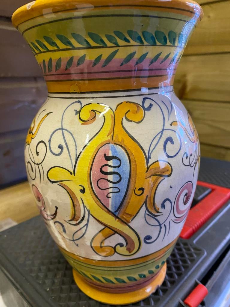 Deruta Vaas - Handbeschilderd Italiaans Aardewerk🏺, Ophalen