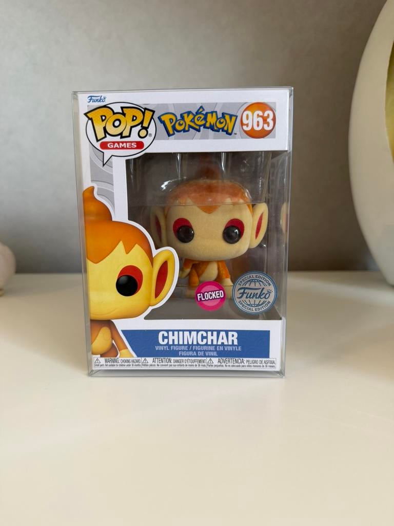 Funko Pop Pokémon Chimchar flocked 963, Verzamelen, Ophalen, Zo goed als nieuw