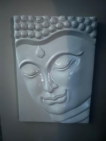 Boeddha schilderij met reliëf, Ophalen