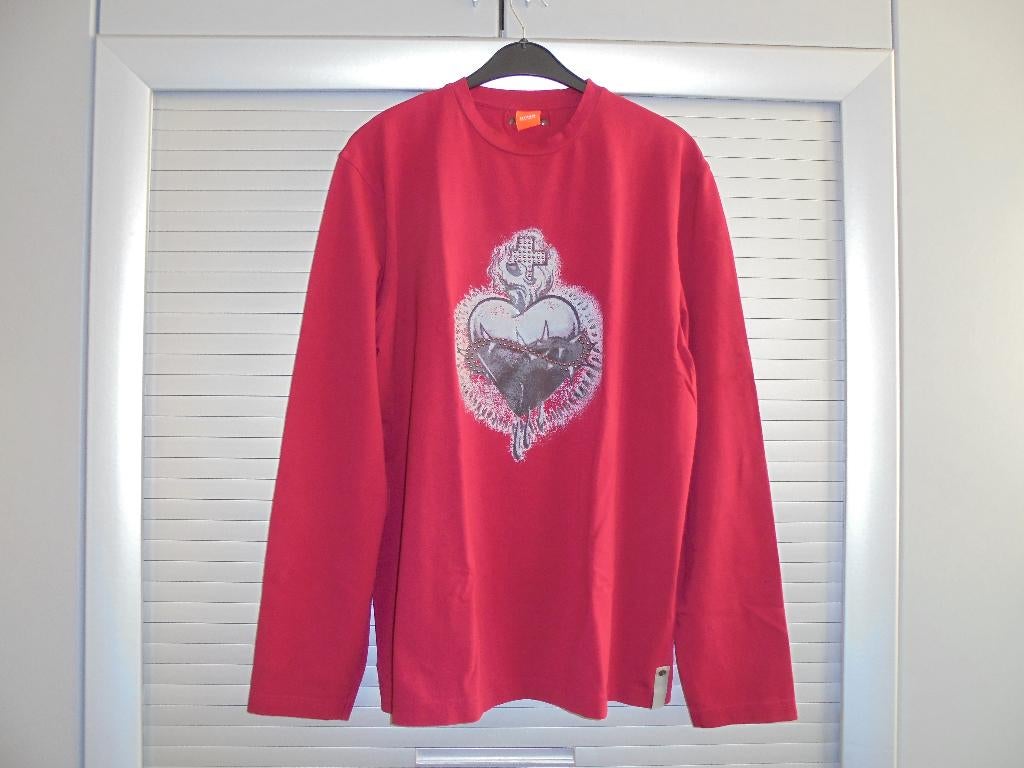 Hugo Boss trui rood maat xxl, Overige maten, Ophalen of Verzenden, Hugo Boss, Gedragen