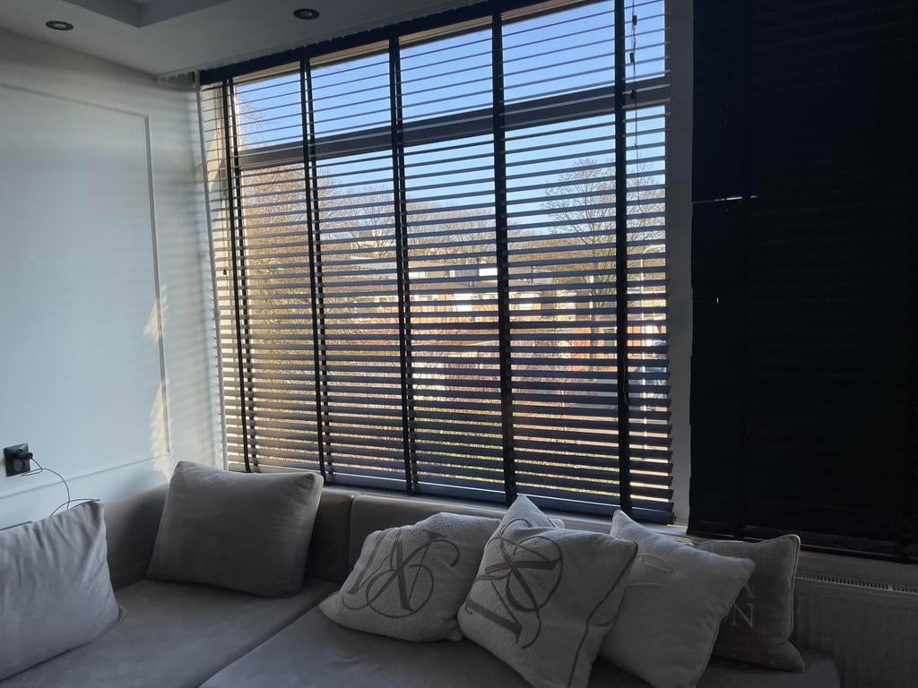 Houten jaloezie, Ophalen of Verzenden, Zo goed als nieuw, 150 tot 200 cm