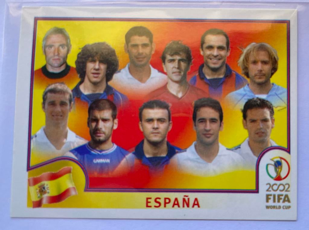 Panini FIFA World Cup 2002 Sticker Spanje #97, Verzamelen, Sportartikelen en Voetbal, Ophalen of Verzenden, Nieuw