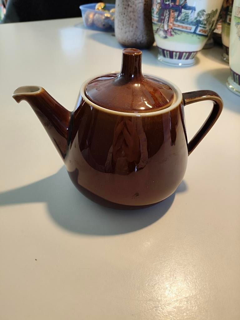 Villeroy en Boch kan bruin, 13 cm hoog, Ophalen of Verzenden