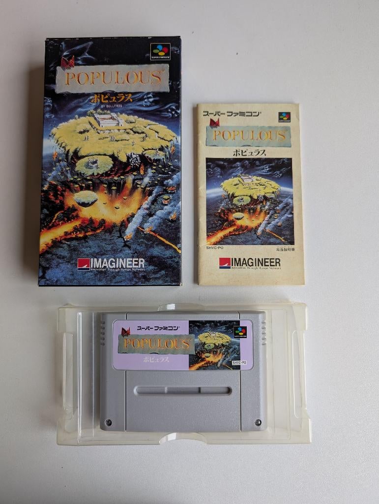 Populous super famicon, Spelcomputers en Games, 1 speler, Ophalen of Verzenden, Zo goed als nieuw, Vanaf 3 jaar