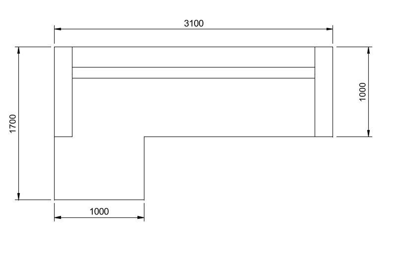 hoekbank, Ophalen, 250 tot 300 cm, Gebruikt, Hoekbank