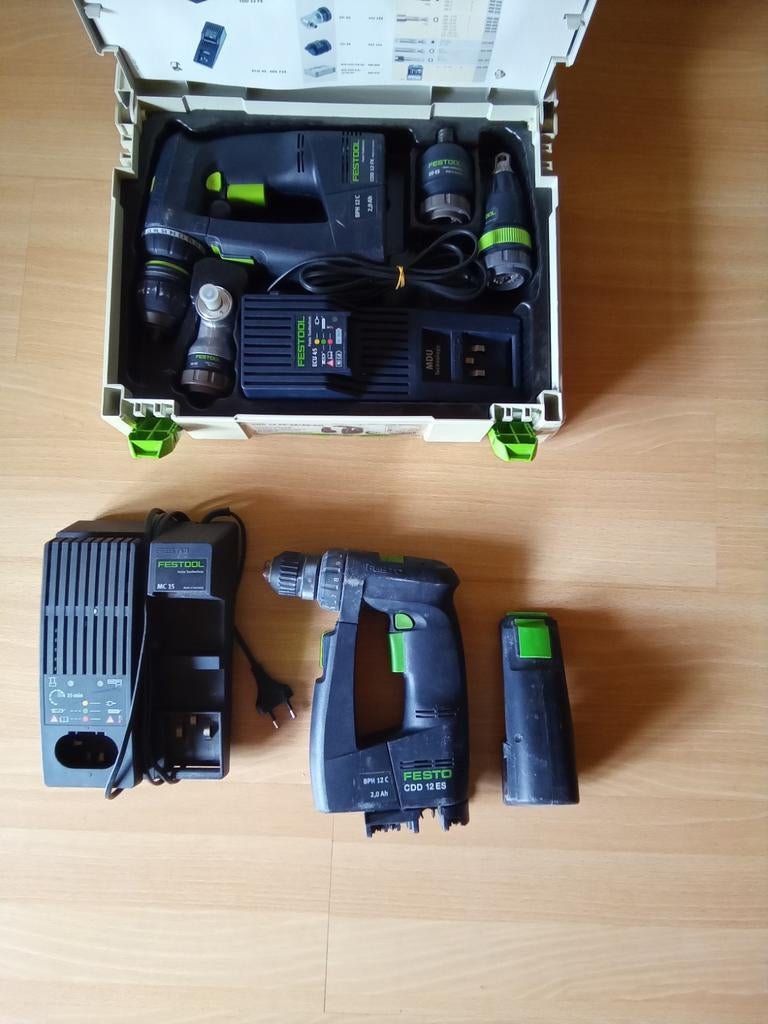 Festool CDD12 FX, Doe-het-zelf en Verbouw, Gereedschap | Boormachines, Ophalen, Zo goed als nieuw