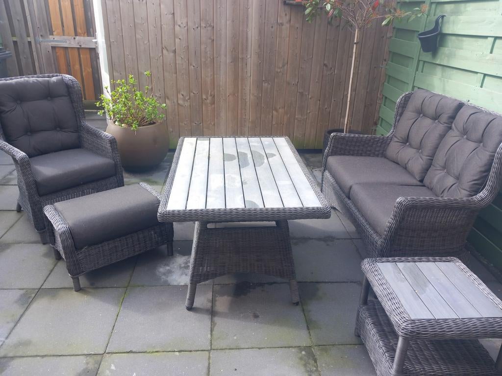 Loungeset Falkenberg Jutlandia, Tuin en Terras, Tuinsets en Loungesets, Ophalen, Zo goed als nieuw, Eettafel, 3 zitplaatsen