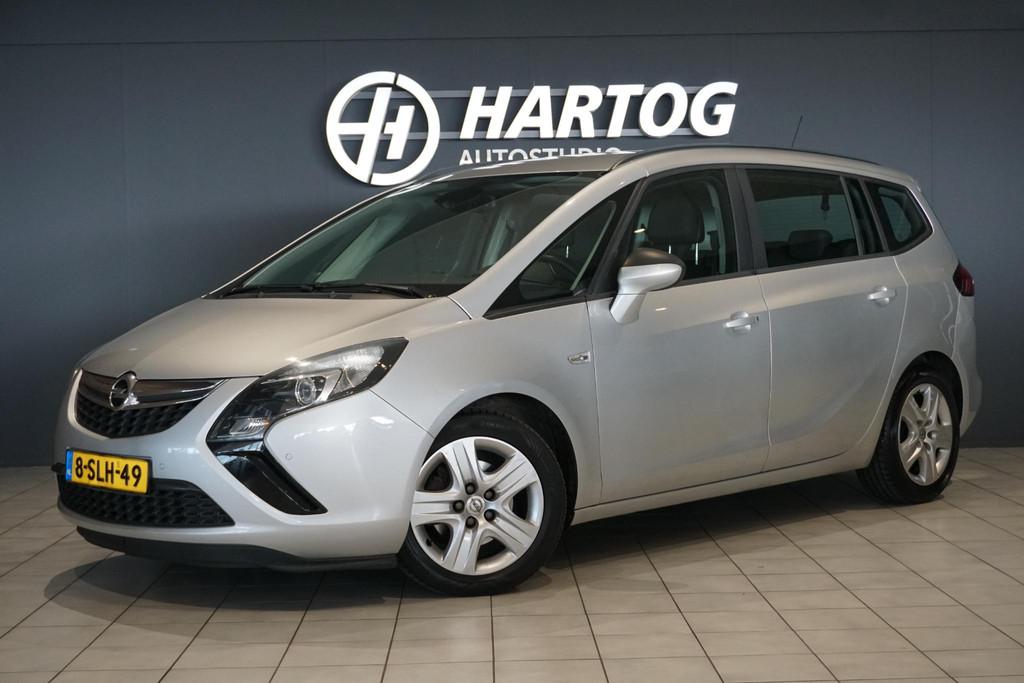 Opel Zafira Tourer 1.4 Edition 7p., Auto's, Opel, Euro 5, Stof, Zwart, 4 cilinders