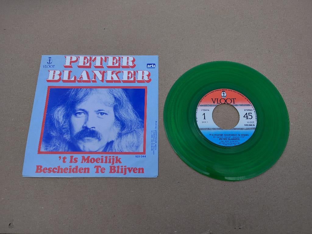Single: Peter Blanker - T is Moeilijk Bescheiden Te Blijven, Cd's en Dvd's, Vinyl Singles, Verzenden, Gebruikt, 7 inch, Nederlandstalig