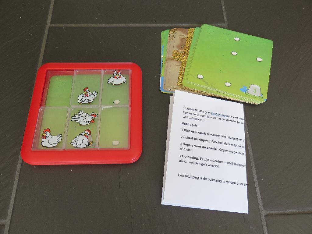 Smart games chicken shuffle denkspel vanaf 6 jaar., Ophalen of Verzenden, Minder dan 500 stukjes, Gebruikt, Rubik's of 3D-puzzel