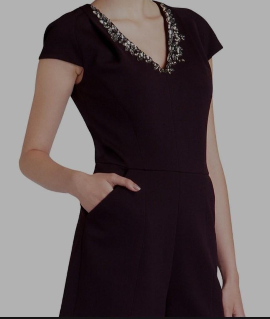 Ted Baker Feestelijke Aubergine Jumpsuit Maat 38/ 40 Nieuw!, Kleding | Dames, Jumpsuits, Maat 38/40 (M), Verzenden, Paars, Nieuw