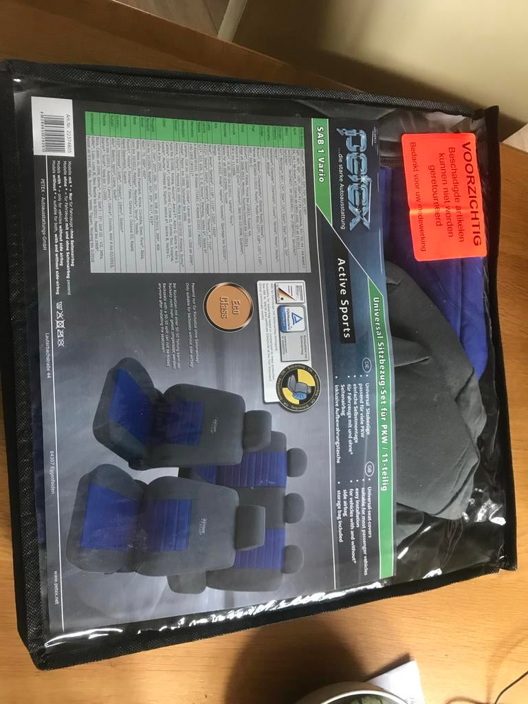 Universele Achterbankhoes - SAB 1 Vario - Active Sports, Ophalen, Nieuw