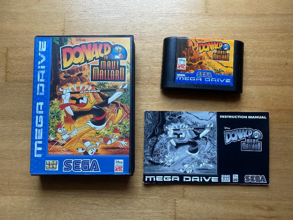 Donald duck in maui Mallard sega mega drive, Spelcomputers en Games, 1 speler, Racen en Vliegen, Ophalen of Verzenden, Zo goed als nieuw