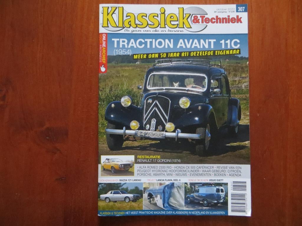 Klassiek & Techniek 307 Citroën Traction Avant 11C, Boeken, Ophalen of Verzenden, Nieuw, Citroën