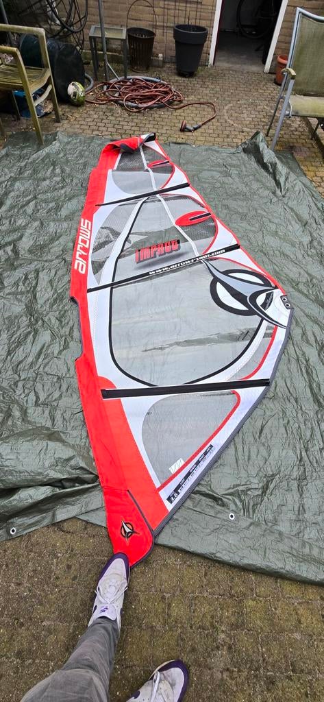 Verschillende surfzeilen freerace / freeride 3.6 tot 6.5, Ophalen, Gebruikt, Zeil