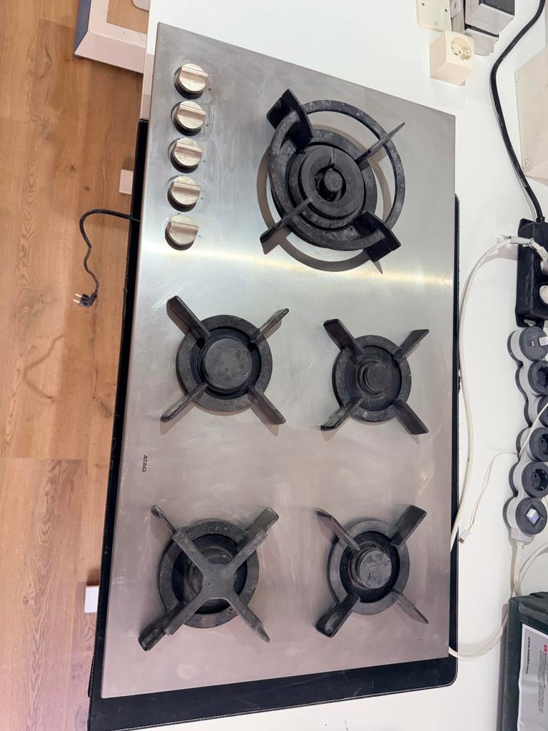 Gebruikte ATAG Gaskookplaat - 5 branders, Gebruikt, Ophalen of Verzenden, Inbouw, Gas