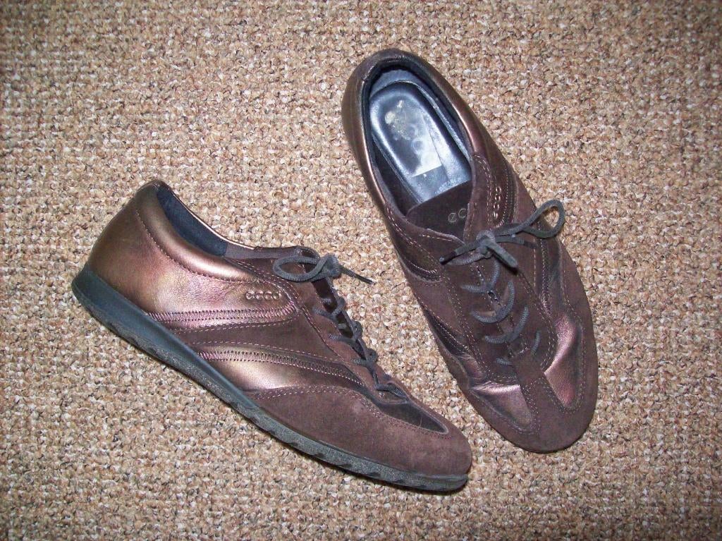 bruine veterschoenen Ecco maat 37, Ophalen, Ecco, Bruin, Wandelschoenen